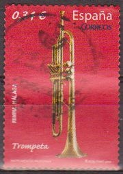 España 2010 4549 Sello º Instrumentos Musicales Trompeta Timbre Espagne Spain Spagna